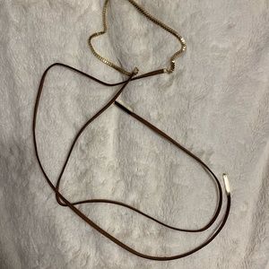 Brown Suede Adjustable Choker